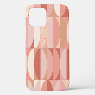 Mid-Century Circles: Modern Geometric Pattern. iPhone 12 Case