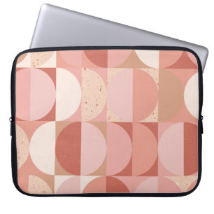 Mid-Century Circles: Modern Geometric Pattern. Laptop Sleeve