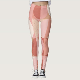 Mid-Century Circles: Modern Geometric Pattern. Leggings