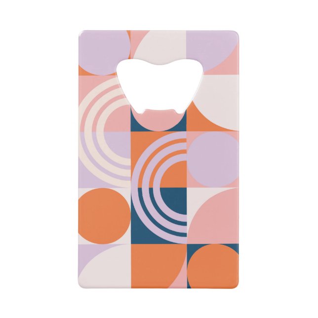 Mid-Century Circles Stripes: Geometric Pattern (Front)