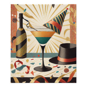 Mid-Century Cocktail Hour - New Years Eve Photo Print