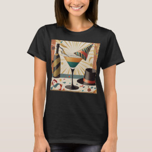 Mid-Century Cocktail Hour - New Years Eve T-Shirt