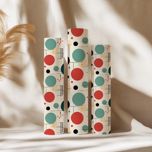 Mid century colorful geometric pattern wrapping paper (Creator Uploaded)