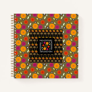 Mid-Century Flowers Notebook