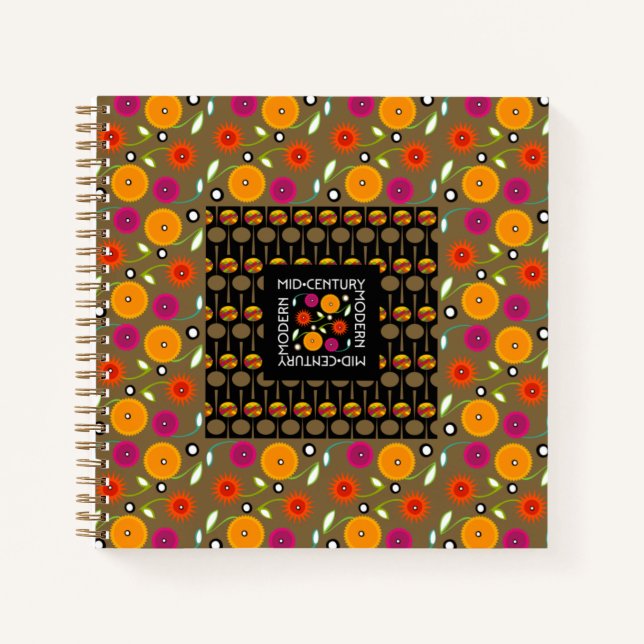 Mid-Century Flowers Notebook (Front)