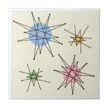 Mid Century Franciscan Starburst 3 