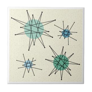 Mid Century Franciscan Starburst 5 Tile