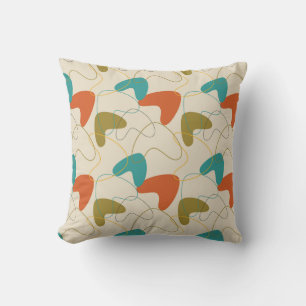 Mid century fun  modern patterned number 2 cushion