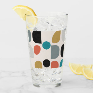 Mid Century Geo Glass Cup
