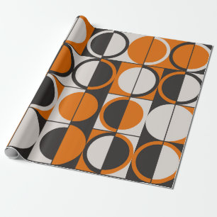Mid-century geometric abstract pattern with simple wrapping paper