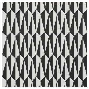 Mid-Century geometric, black and white Fabric