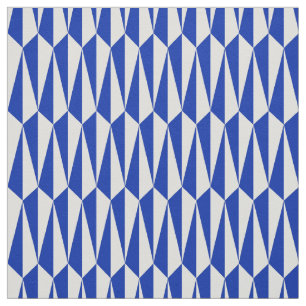 Mid-Century geometric, cobalt and white Fabric