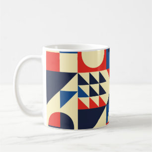 Mid-Century Geometric: Funky Retro Pattern. Coffee Mug