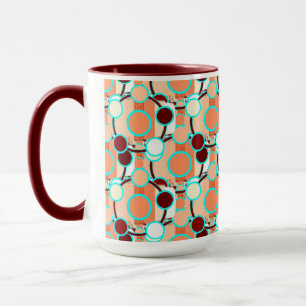 mid-century Geometric Pattern Mug