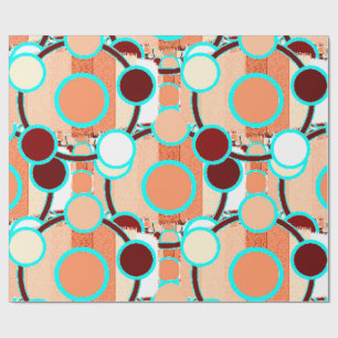 mid-century Geometric Pattern Wrapping Paper