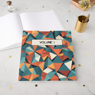 Mid-Century Geometric Teal & Orange | Custom Book