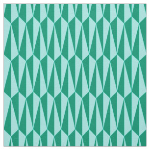 Mid-Century geometric, turquoise and aqua Fabric
