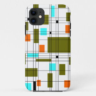 Mid Century Grid Case-Mate iPhone Case