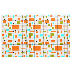 Mid Century Grid Fabric