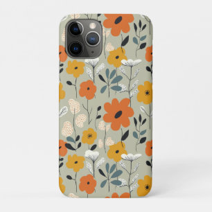 Mid Century Inspired Floral Pattern Case-Mate iPhone Case
