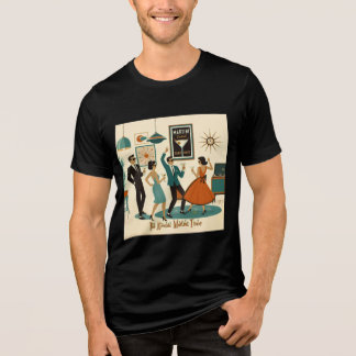 Mid Century Its Atomic Martini Time Cocktail Party Tri-Blend Shirt
