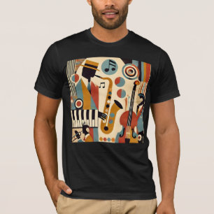 Mid Century Jazz Age Modern Minimalist Trio T-Shirt
