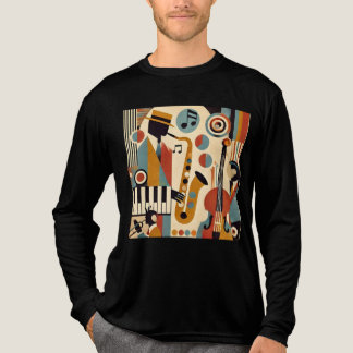 Mid Century Jazz Age Modern Minimalist Trio Tri-Blend Shirt