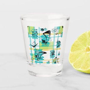 Mid Century Madras Shot Glass