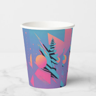 Mid-Century Memphis Design - Ken Gauge Art Paper Cups