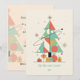 Mid-Century Merry Christmas Holiday Card