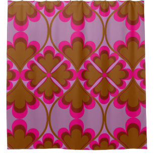Mid century mod 60s 70s shower curtain