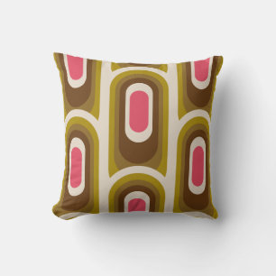 Mid - century Mod 60s 70s style decor pillow