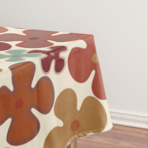 Mid - century Mod 60s 70s style  Tablecloth