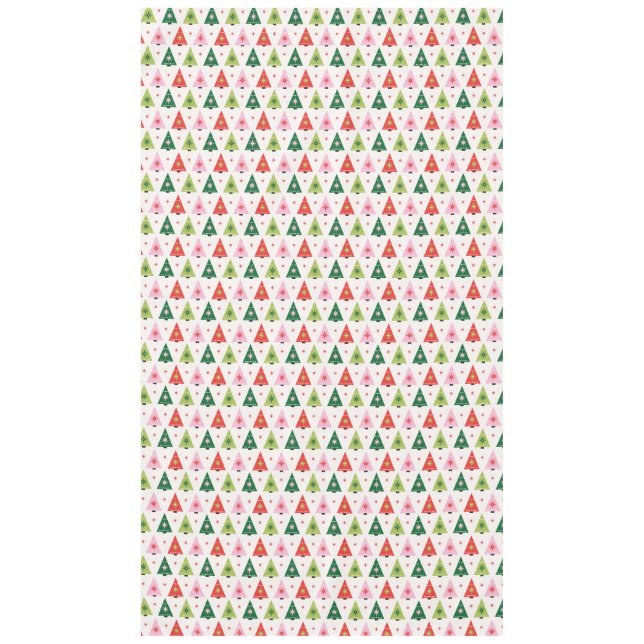 Mid-Century Mod Christmas Tree Tablecloth (Front)