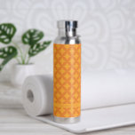 Mid-Century Mod Geometric Retro Modern Orange Sun Water Bottle<br><div class="desc">This retro mid mod pattern in orange sun makes a fun and colourful statement. Coordinating items available.</div>