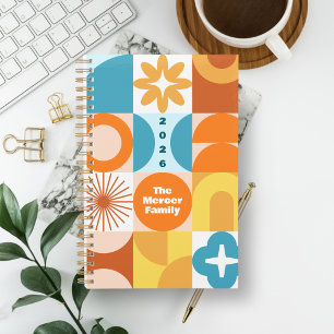 Mid Century Mod Shapes Planner