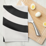 Mid Century Modern Abstract Arches Black And White Tea Towel<br><div class="desc">Modern Abstract Rainbow Arches - Geometric Retro Design - Black And Cream White</div>