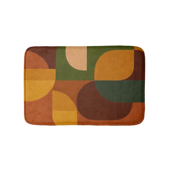 Mid-Century Modern Abstract Composition Bath Mat (Front)