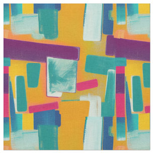 Mid Century Modern Abstract Fabric