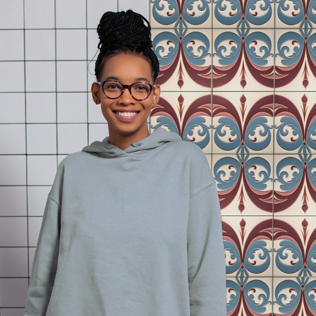 Mid-Century Modern Abstract Floral Symmetry Tile (Creator Uploaded)