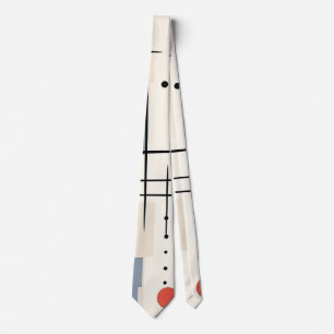 Mid Century Modern Abstract Geometric Art Tie