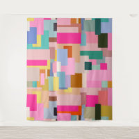 Mid Century Modern Abstract Geometric Colour Block