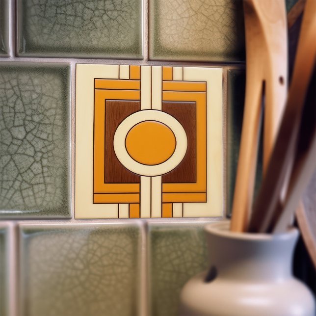 Mid-Century Modern Abstract Geometric Symmetry Tile (Creator Uploaded)