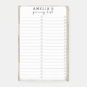 Mid Century Modern Abstract Neutral Print Post-it Notes