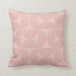 Mid Century Modern Abstract Pattern Blush Pink Cushion<br><div class="desc">Retro mid century modern pattern – abstract geometric shapes – minimalist pattern in blush pink / peach.</div>