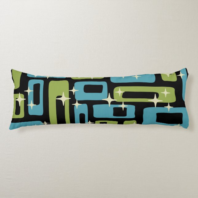 Mid Century Modern Abstract Pattern Body Cushion (Front)