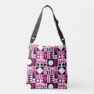 Mid-century modern abstract pattern. crossbody bag
