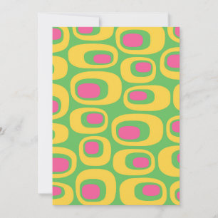 Mid-Century Modern Abstract Pattern Invitation