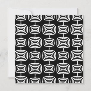 Mid Century Modern Abstract Pattern Invitation