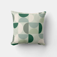 Mid Century Modern Abstract Pattern Sage Green